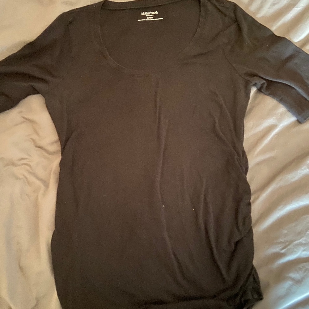 Gently used motherhood maternity black shirt